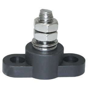 Positive Insulated Battery Power Junction Post Block 3/8 Lug X 16 Thread (Red & Black Set) Stainless Steel Stud
