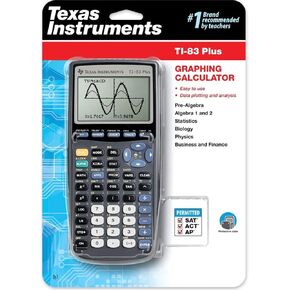 Texas Instruments TI-83 Plus Programmable Graphing Calculator (Packaging and Colors May Vary)