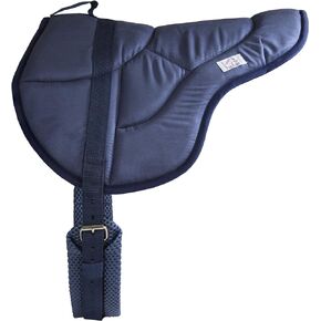English Bareback Pad - English Saddle Pad, Bareback Horse Saddle with Adjustable Girth (60-86 Inch), Non-Slip, Contoured Design, Bareback Saddle Pad