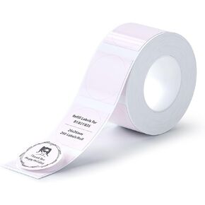 NIIMBOT Labels for B1/B21/B3S Label Printer, Thermal Labels 2'' x 2''(50x50mm), Waterproof, Oil-Proof Sticker Labels, 1 Roll of 150 Sticker Labels (Round Clear)