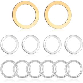 12PCS Oil Drain Plug Gasket,Crush Washer Oil Drain Plug Washer Replacement OEM#9043024003,1215710010,90430A0003,Transfer Case Differential Gasket Compatible with Lexus Toyota