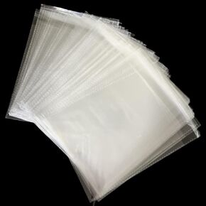 OPP bag transparent plastic bag opp 7.87’’*11.81’’ packaging bag with 100 pieces of wrapping bag seal with self adhesive tape with vent hole