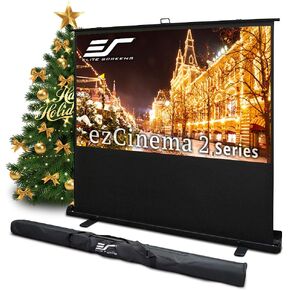 شاشة عرض ezCinema 2 من Elite Screens، مقاس 84 بوصة 16:9، قابلة للسحب يدويًا ومدعومة بمقص، محمولة في المنزل والمكتب والفصل الدراسي، عرض أمامي + حقيبة حمل | ضمان لمدة عامين من شركة مقرها الولايات المتحدة، F84XWH2