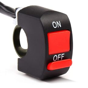 Motorcycle Handlebar Switch On Off Toggle Switch with Push Button for U5 U7 U2 Motorcycles Scooter Electrombile Motorbike-7/8inch 22mm