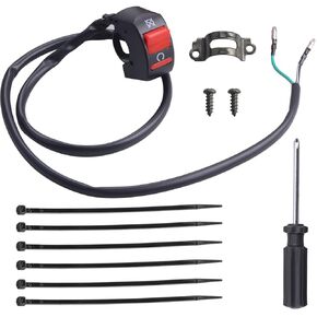 7/8'' 22mm Handle Kill On Off Switch for ATV Motorcycle Scooter Go Kart Engine Offroad Enduro Dirt Bike Baja Doodle Bug DB30 Mini Bikes