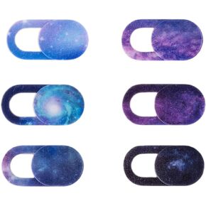 [6 عبوات] غطاء كاميرا الويب، غطاء كاميرا الكمبيوتر المحمول، غطاء كاميرا رفيع للغاية لجهاز MacBook Pro، iMac، PC، iPad، iPhone 8/7/6 Plus، الهاتف الخلوي والمزيد من الملحقات - سديم حلزوني (أزرق + أرجواني) in Kuwait