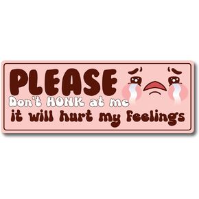 Magnet Me Up Pink Please Let Me Merge Before I Start Crying Magnet Decal, 5 Inch, Heavy Duty Automotive Magnet for Car, Truck, SUV, or Any Other Magnetic Surface, Gen Z Meme, Made in The USA