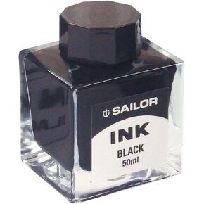 Sailor 13-1007-244 Fountain Pen, Dye Bottle Ink, 1.7 fl oz (50 ml), Blue Black