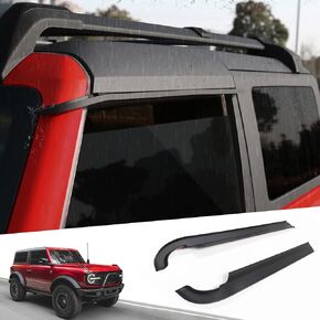 Mabett Window Visor Rain Guard for Ford Bronco 2021 2022 2023 2024 Accessories 4-Door Protect from Raindrops Sound Noise Sun Rays (4PCS)