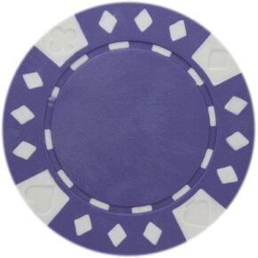 Brybelly Diamond Suited Poker Chips 11.5-Gram Clay Composite – Pack of 50