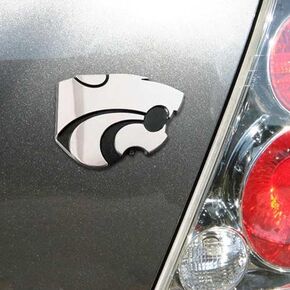 Elektroplate Kansas State University Wildcats Powercat College Chrome Plated Premium Metal Car Truck Motorcycle Emblem