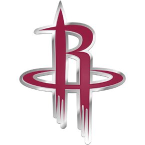 FANMATS NBA - Houston Rockets Heavy Duty Aluminum Color Emblem