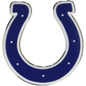 FANMATS 60457 Indianapolis Colts Heavy Duty Aluminum Embossed Color Emblem, Auto Emblem Decal