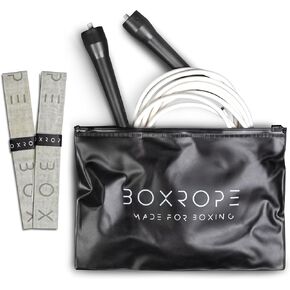 A Jump Rope Made For Boxing, Tangle-Free, 15% Heavier Than A Normal PVC Rope, Boxer Jump Rope, Adjustable, Includes Grip Tapes For More Grip, Skipping Rope for Boxers, Premium Quality