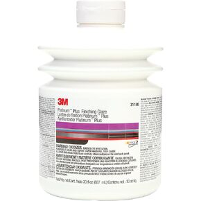 3M Platinum Plus Glaze, 31180, Two-Part Premium Selfleveling Finishing Glaze, 30 fl oz/887 mL