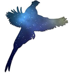 Pheasant Quail - Vinyl Decal Sticker - 3.75" x 4.25" - White