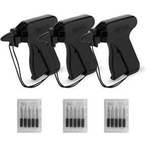 Motex 3 Packs of Tagging Gun Kit – Includes 3 Standard Price Tag Attacher Guns for Clothes Labeler with 18 Needles for Clothing, Standard Retail Store Warehouse Consignment Garage Yard Sale