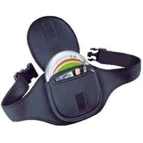 Tune Belt Portable CD Player Belt – Deluxe Sport Fanny Pack Waist Holder Carrier Case for Walking, Working Out, Hiking, Yard Work, Exercising at Gym and More - Black