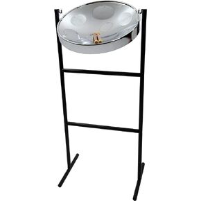 Jumbie Jam Authentic Steel Drum Kit Chrome Finish with Tube Floor Stand