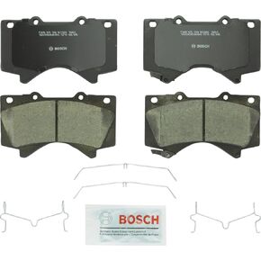 BOSCH BC1303 QuietCast Premium Ceramic Disc Brake Pad Set - Compatible With Select Lexus LX570; Toyota Land Cruiser, Sequoia, Tundra; FRONT