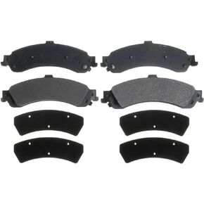 ACDelco Silver 14D834M Semi-Metallic Rear Disc Brake Pad Set with Wear Sensor