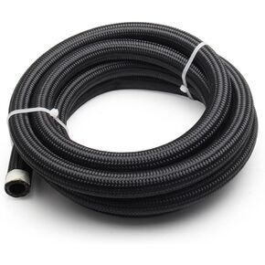 20AN Hose Fuel line, Nylon Braided CPE Rubber Oil Cooling Line(Not for E85), (20AN-5Ft)
