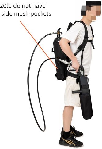 Rabjen DJ CO2 Siphon Tank Backpack with Holder for co2 Gas Gun in Kuwait