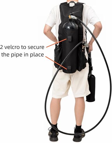 Rabjen DJ CO2 Siphon Tank Backpack with Holder for co2 Gas Gun in Kuwait
