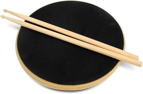 15.7" Double Sided Silent Drum Practice Pad & 16" Drumstick Set by Trademark Innovations in Saudi Arabia