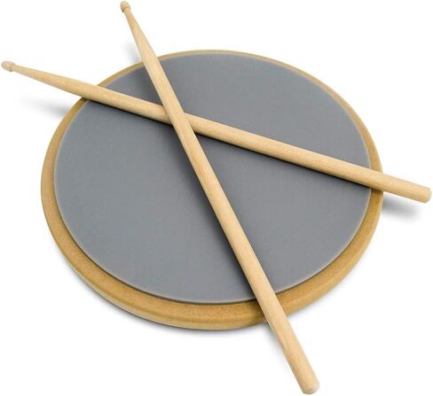 15.7" Double Sided Silent Drum Practice Pad & 16" Drumstick Set by Trademark Innovations in Saudi Arabia