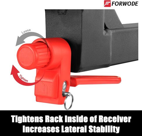 حامل دراجة بقطر 2 بوصة يناسب ما يصل إلى 180 رطلًا من منصة حامل الدراجات لسيارات الدفع الرباعي والشاحنات القياسية وإطارات الدهون رف الدراجة الكهربائية سريع التحرير مع وصلة قفل وقفل الدراجة in Kuwait