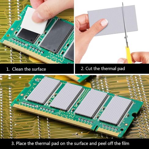 وسادة حرارية، عبوتان 120x20x2.0 مم، 12.8 وات/م.ك. وسادة مركبة حرارية، حشو فجوة التوصيل الحراري، وسادة تبريد غرفة التبريد جميع المبردات، وحدة المعالجة المركزية، وحدة معالجة الرسومات، معالج IC، طابعة ثلاثية الأبعاد، Raspberry Pi in Kuwait