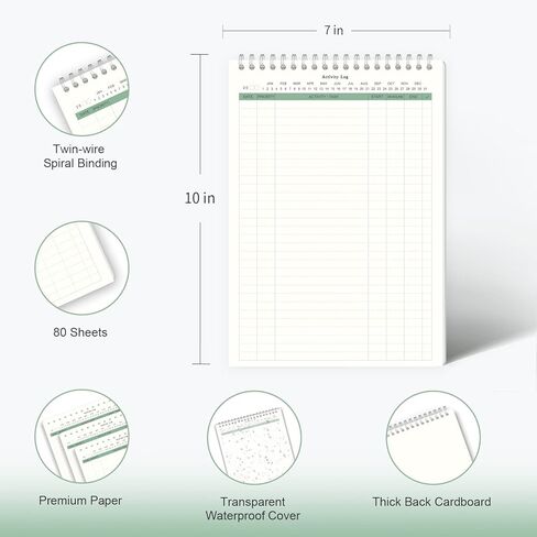 Weekly Planner Pad 52 Undated Weekly Planner Notepad with To Do List, Habit Tracker, Tear Off Weekly Calendar Work Planner 52 Pages Weeks Planning Pad, Green Pink Orange(7"x10") in Saudi Arabia