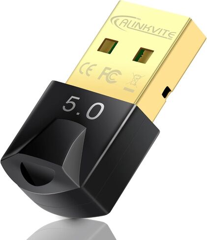محول بلوتوث للكمبيوتر 5.0، محول بلوتوث ALINKVITE لنظام Win 11/10/8.1/8/7، دونجل بلوتوث مع نطاق فائق، صغير الحجم، وضع مزدوج، دونجل بلوتوث للكمبيوتر الشخصي in Kuwait