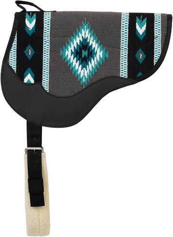 ويفر الجلود بطانية الصوف أعلى وسادة سرج، رمادي / تركواز in Kuwait