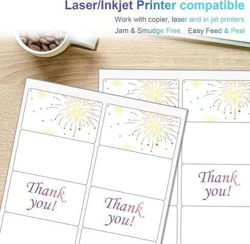 3-1/3"x 4" Shipping Address Labels, 600 Count Adhesive Stickers Labels for Laser/Inkjet Printer, 6 per Page [Paper 8.5" x 11"] Printable Mailing Labels in Saudi Arabia