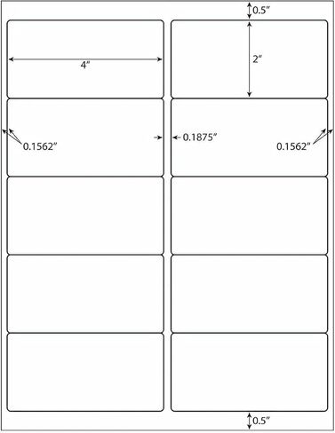 3-1/3"x 4" Shipping Address Labels, 600 Count Adhesive Stickers Labels for Laser/Inkjet Printer, 6 per Page [Paper 8.5" x 11"] Printable Mailing Labels in Saudi Arabia