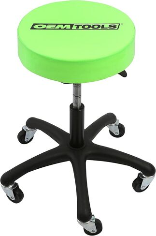 OEMTOOLS 24956 Heavy Duty Pneumatic Rolling Stool, Garage Stool with Wheels, Shop Stool on Wheels, Adjustable Height Stool, Rolling Work Seat, Mechanic Roller Seat in Saudi Arabia