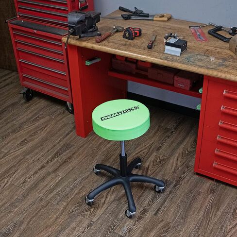 OEMTOOLS 24956 Heavy Duty Pneumatic Rolling Stool, Garage Stool with Wheels, Shop Stool on Wheels, Adjustable Height Stool, Rolling Work Seat, Mechanic Roller Seat in Saudi Arabia