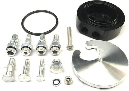 طقم حوض خزان الوقود العالمي متعدد الوظائف ثنائي المنفذ 280003 لـ FASS/AirDog/Fuelab متوافق مع Cummins/Duramax/Powerstroke in Saudi Arabia