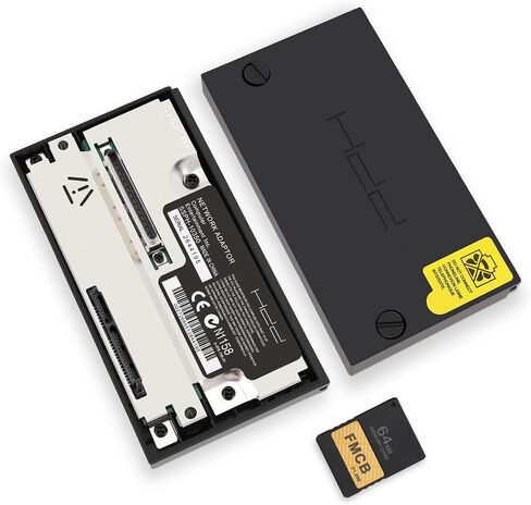 Diyeeni SATA Network Adapters, SATA Interface Network Card Adapters, Hard Disk Adapters for PS2, Free McBoot, with 64MB FMCBV1.966 Memory Card, Support up to 2TB SATA HDD in Saudi Arabia