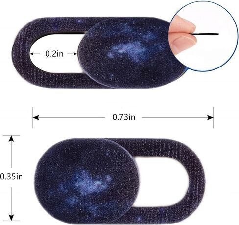 [6 عبوات] غطاء كاميرا الويب، غطاء كاميرا الكمبيوتر المحمول، غطاء كاميرا رفيع للغاية لجهاز MacBook Pro، iMac، PC، iPad، iPhone 8/7/6 Plus، الهاتف الخلوي والمزيد من الملحقات - سديم حلزوني (أزرق + أرجواني) in Kuwait