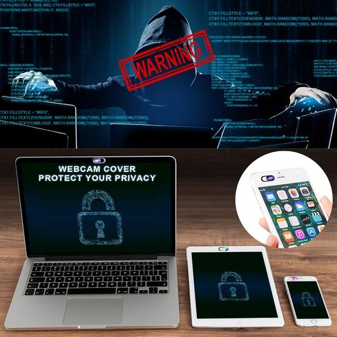 منزلق غطاء كاميرا الويب، غطاء كاميرا الكمبيوتر المحمول رفيع للغاية يناسب جهاز MacBook Air Pro iPhone iPad، مانع كاميرا Mac للكمبيوتر المحمول لحماية خصوصيتك وأمانك (رخامي 3 قطع) in Saudi Arabia