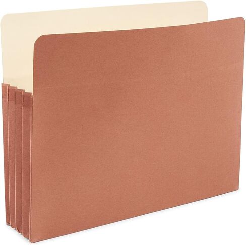 Staples 418293 Expanding File Pockets 3.5-Inch Expansion Letter Size Brown 25/BX in Saudi Arabia