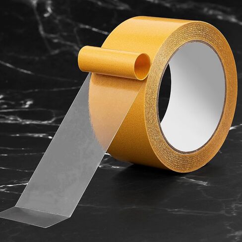 Clear Double Sided Tape Heavy Duty, 2Inch x 60 Feet Transparent Sticky Tape High temperature resistant double sided tape For Carpet Fix,DIY Crafts,Poster,Arts,Paste Photo,Scrapbook,Gift Wrap Fixing in Saudi Arabia