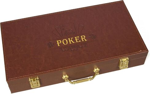 Poker Chips Set- 300PCS Poker Chips with Leather Case, 11.5 Gram Chips Set in Saudi Arabia