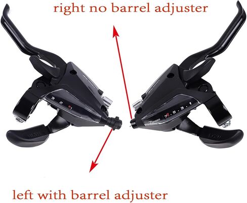 دراجة شيفتر ST-EF500 3×7، مجموعة ذراع ناقل الحركة/الفرامل باللون الأسود 21 سرعة مع كابلات تحويل داخلية مقاومة للصدأ، لا تتضمن غطاء كابل التحول، لدراجة الطريق والدراجة الجبلية والدراجة الجبلية in Kuwait