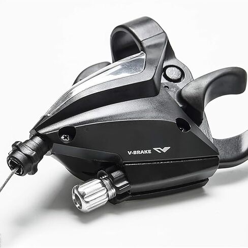 دراجة شيفتر ST-EF500 3×7، مجموعة ذراع ناقل الحركة/الفرامل باللون الأسود 21 سرعة مع كابلات تحويل داخلية مقاومة للصدأ، لا تتضمن غطاء كابل التحول، لدراجة الطريق والدراجة الجبلية والدراجة الجبلية in Kuwait