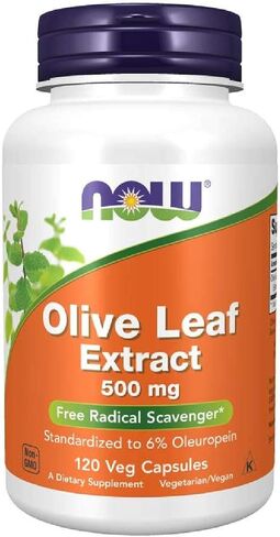 Now Foods Olive Leaf Extract 500 Mg, 120 CT in Saudi Arabia