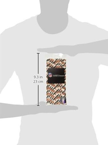 Creative Converting Officially Licensed NFL Paper Straws, 24-Count, Cincinnati Bengals in Saudi Arabia